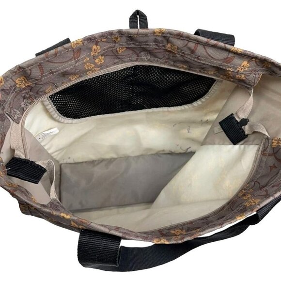 Nike Olive Green Botanical/Floral Allover Pattern Double-Handle Tote or Gym Bag - Picture 3 of 5